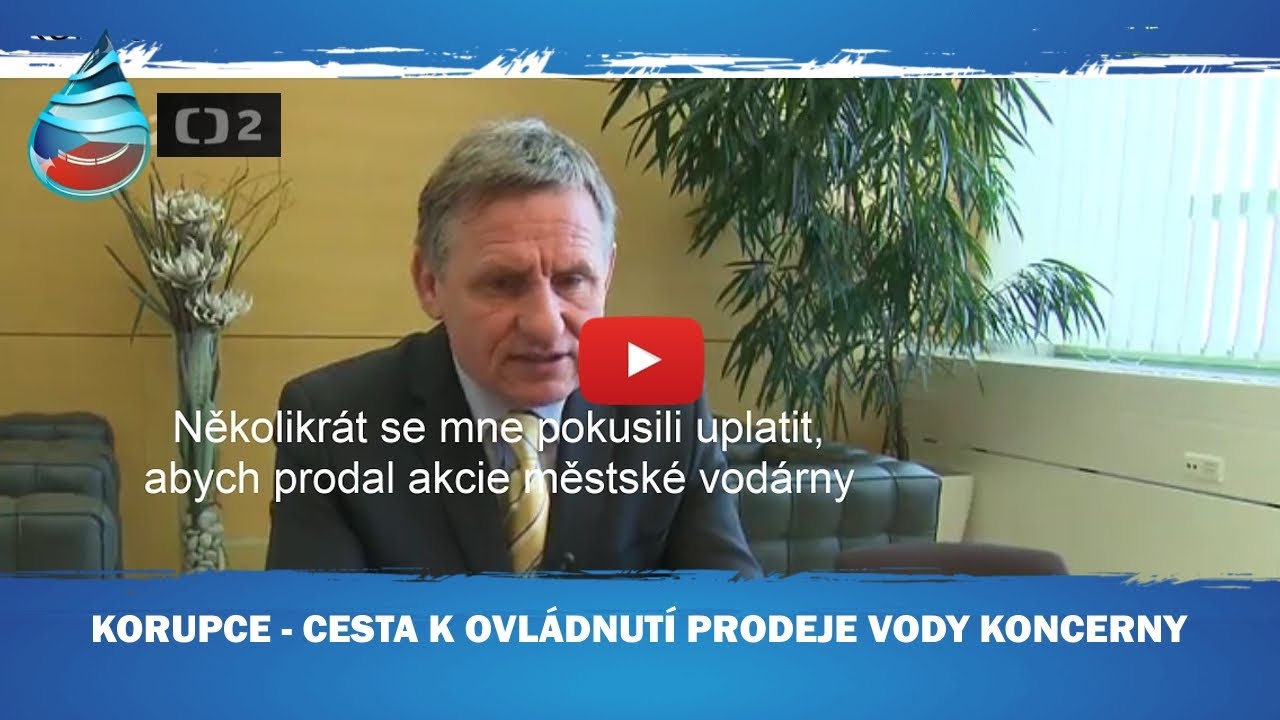 Neviditelná ruka trhu, je ve skutečnosti očividná ruka korupce a výsledek? Voda v rukou cizinců.